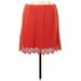 J.Crew Factory Store Formal Skirt: Red Damask Bottoms - Women's Size 12