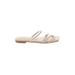 Fashion Sandals: Ivory Solid Shoes - Women's Size 38 - Open Toe