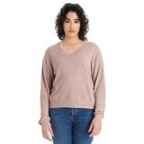 Alternative 5065BP Women's Slouchy Sweatshirt in Vintage Faded Pink size XS | Cotton Polyester