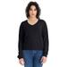 Alternative 5065BP Women's Slouchy Sweatshirt in Black size Medium | Cotton Polyester