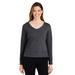 Devon & Jones DG482W Women's New Classics Charleston Pullover T-Shirt in Black Melange size Medium | Cotton/Polyester Blend