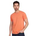 US Blanks US2400G Men's 3.8 oz. Short-Sleeve Garment-Dyed Crewneck T-Shirt in Pigment Coral size XL | Cotton US2400GD