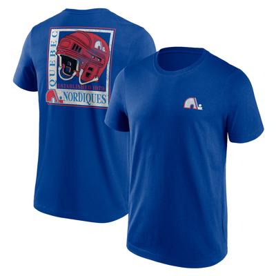 Quebec Nordiques Fanatics Branded True Classics Helm-Grafik-T-Shirt – Herren Image