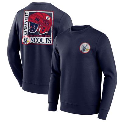 Kansas City Scouts Fanatics Branded True Classics Helm-Grafik-Sweatshirt mit Rundhalsausschnitt – Herren Image