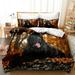 Cut Animal Dog 3D Digital Printing Bedding Set Single Duvet Cover Set 3D Bedding Digital Printing Comforter Set and Pillow Covers Home Breathable Textiles- Do Not Fade