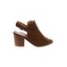 Chinese Laundry Heels: Tan Print Shoes - Women's Size 9 - Open Toe
