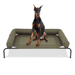 Magshion Cooling Elevated Dog Bed with Pillows 55 Portable Washable Raised Dog Cot with No-Slip Rubber Feet for Indoor & Outdoor Use Extra Large Dark Green