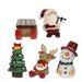 5 Pcs Christmas Decorations Fish Tank Santa Craft Aquarium Ornament Xmas Landscaping Decor Christmas Ornaments Decorations Aquarium Resin