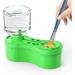 YITUMU Paint Brush Cleaner Watercolor Brush Rinser with Drain Cleaner Rinse Cup Paint Water Dispenser Oil Paint Brush Cleaner for Acrylic and Water Based Painting Craft Supplies Tools (Green)