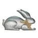 Clearance Happy Easter Metal Rabbit Decor Indoor Outdoor Standing Bunny Decor For Home Spring Rabbit Statue Yard Ornament Bunny Decoration For Garden Decor