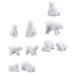 Terrarium Bonsai Ornament Small Playsets 30 Pcs Polar Bear Model Christmas Decorate Models Childrenâ€™s Toys Ornaments White