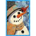 Toland Home Garden 109700 Snowman And Cardinal Winter Flag 28x40 Inch Double Sided Winter Garden Flag for Outdoor House Bird Flag Yard Decoration