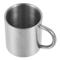 Drinking Glasses Stainless Steel Coffee Cup Coffee Mug with Lid Multi-function Coffee Cup Compact Coffee Cup Stainless Steel Mug Korean 304 Stainless Steel Child Travel