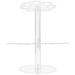 Ice Cream Cone Holder Stands Egg Roll 2 -Tier Creami Display Rack Holders Round Clear Acrylic Waffle Double