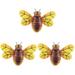 Bee Decorative Pendant 3 Pieces Metal Bees Wall Garden Decoration Ornament Hanging