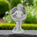 Northlight Cherub Wrapped in Wings Outdoor Garden Statue - 8