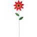 Garden Stakes Decorative Spring Decorations Outdoor Iron Home Metal Flowers Red
