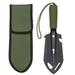 Uxcell Multifunctional Camping Shovel 9 in 1 Multi-Purpose Backpacking Shovels with Carrying Bag Black Green