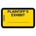 Tabbies Plaintiff s Exhibit Legal File Labels Each