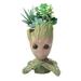 Boxod Treeman Baby Groot Succulent Flower Pot with Hole Pen Holder