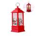 Christmas Candle Lantern Decorative Lantern with Led Candle Battery Operated Hanging Lanterns Flameless Candle Lantern for Xmas Christmas Indoor Outdoor Use