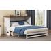 AmeriTop Platform 1 Bedroom Set, Wood in Brown/White | 41.5 H x 61.6 W x 81.8 D in | Wayfair TAN-SPN-577633