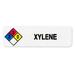 Xylene HMIG Safety Labels 0.75 x 2.5 250/ROLL