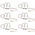 (6 kits) GE 32083 - 3-Lamp Wiring Harness Kit for LED Tubes; Each Kit includes (3) Pre-Wired Non-Shunted Sockets In-Line Fuse Quick Disconnect (BT8-3L-KIT/NS)