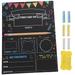 1 Set Letter School Sign Boards First Day Chalk Boards Double Side Chalkboards with Eraser Chalks