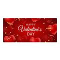 Valentine s Day Garage Door Hanging Flag Banner Red Heart Pattern Valentine s Day Party Decoration Props Background Cloth Garage Door Decorations