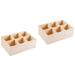 Eease Makeup Brush Office 2 Pack Bamboo Desk Organizer Acrylic Organizers Pen Container Pine Wood Marker Multiple Slots