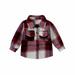 YYDGH Kids Toddler Baby Boys Girls Button Down Long Sleeve Shirt Plaid Flannel Sweater Coat Cardigan Tops Fall Winter Clothes