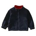 Cathalem Big Kid Coat Toddler Coats Kids Hiking Clothes Boys Girls Long Sleeve Solid Colour Zipper Casual Jacket Kids Coats Winter (Navy 2-3 Years)