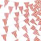 100 Foot Pennant Banner 48 Big Red & White Striped Flags for Circus Carnival Games Racing USA Festival Kids Birthday Parties and More - Indoor & Outdoor Decorations