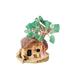 Flower Natural Colorful Flower Tree Natural Tree Gravel Hut Colorful Scenery Gravel Scenery Hut Desktop Ornament Bulbs Christmas Decorations Ornament Exchange Christmas Ball Set