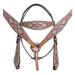 84BH Western Horse Headstall Breast Collar Set American Leather Hilason