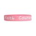 CFXNMZGR Bracelets for Women Cancer Awareness Pink Ribbon Silicone Bracelet Wrist Band Valentines for Her