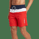 Speedo Men s 8 Colorblock Swim Shorts - (Navy/White/Red XLarge)