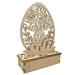 Easter Wooden Table Decor Wood Carving 3D Easter Light Ornaments for Easter Festival Holiday Decor