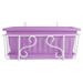 NUOLUX Planter Hanging Window Deck Balcony Flower Potwindowsill Rack Box Herb Basket Fence Rail Pots Railing Boxes Holder