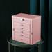 Red Barrel Studio® Jewelry Box + Faux Leather/Velvet in Pink | 10.5 W x 6.5 D in | Wayfair 56CCF5ECB828462D85BA1E1C6B66E13E