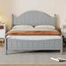 Darby Home Co Traditional Concise Style Platform Bed Wood in Gray | 43.6 H x 79.9 W x 56.1 D in | Wayfair C1E59B34255F456C8F8A21A01491F204
