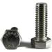 1/2-13 x 7/8 Hex Head Cap Screws Stainless Steel 18-8 Plain Finish (Quantity: 50 pcs) - Coarse Thread UNC Fully Threaded Length: 7/8 inch Thread Size: 1/2 inch