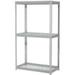 Global Industrial Expandable Starter Rack 48x12x84 3 Level Wire Deck 1500 lb. Cap Per Deck GRY