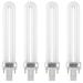 4 Pcs Light Bulb UV Light for Nails UV Lamp Tube 9w U-shaped 365nm Nail UV Lamp Bulb Tube Phototherapy Machine