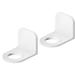 Waterproof Shower-gel Holder Wall Storage Rack Plastic Coat Hangers Mounted Shampoo Hook Abs White 2 Pcs