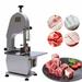 Wuzstar Commercial Electric Bone Saw Machine 1500W Bone Cutting Machine Thickness Adjustable Frozen Meat Cutter Butcher Bandsaw