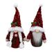 2pcs Christmas Gnome Sequin Hat Plush Gnomes Plush Dwarf Elf Doll Beard Faceless Rudolph Figurines Winter Holiday Christmas Tree Fireplace Tabletop Shelf Ornaments