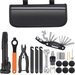 Bike Repair Tool Kit Bicycle Tire Pump Tire Puncture Repair Kit Bicycle Multi-Function Tool Kit Master Link Pliers Crank Pull Tool Rubber-Free Tire Patch Bicycle Essential Bicycle Kit
