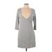 Old Navy Casual Dress - Mini: Gray Marled Dresses - Women's Size Large